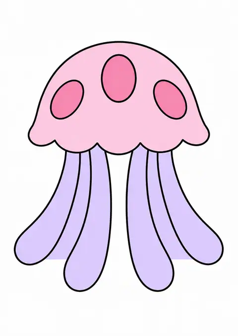 丸いくらげの傘 色見本