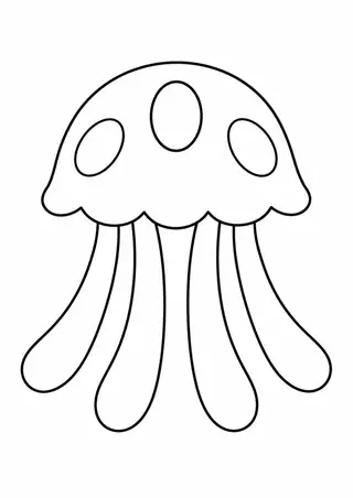 丸いくらげの傘