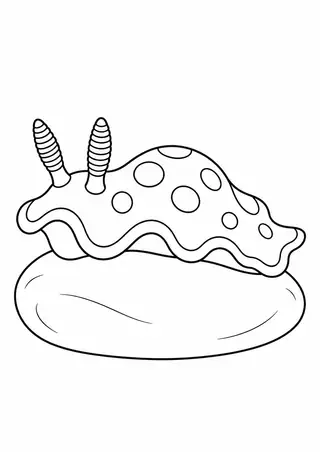 大きなひだのウミウシ