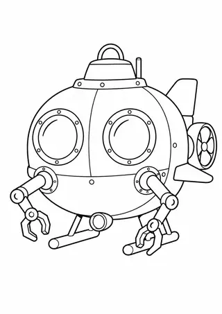 まるい窓の観測潜水艇
