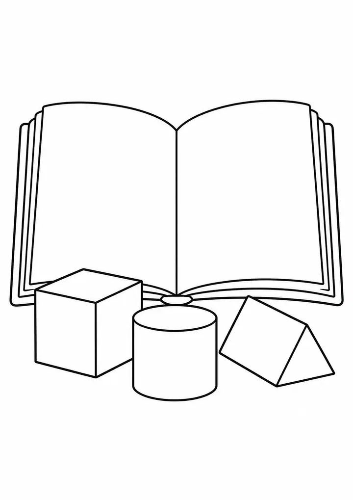 Livro com blocos grandes