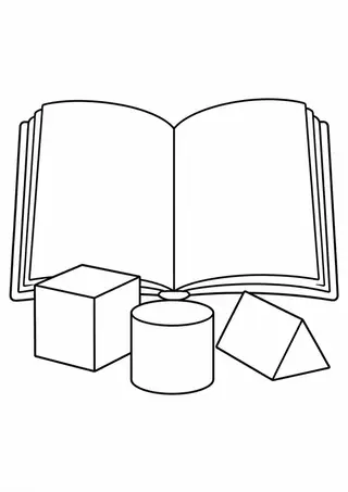 Livro com blocos grandes