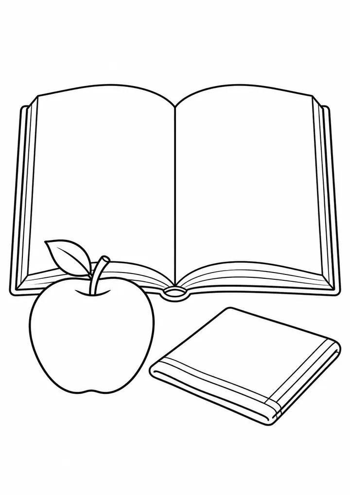 Livro e uma maçã
