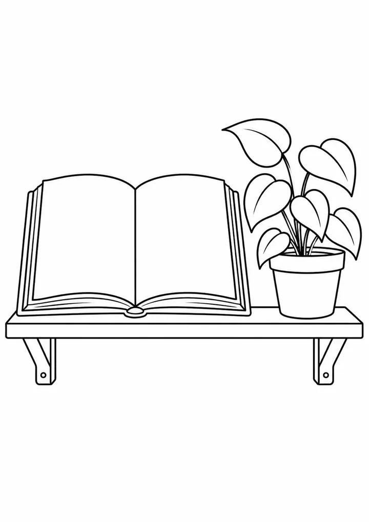 Livro em uma prateleira baixa